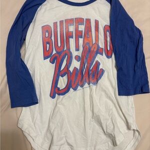 Buffalo Bills Kids Raglan Shirt - Blue & White